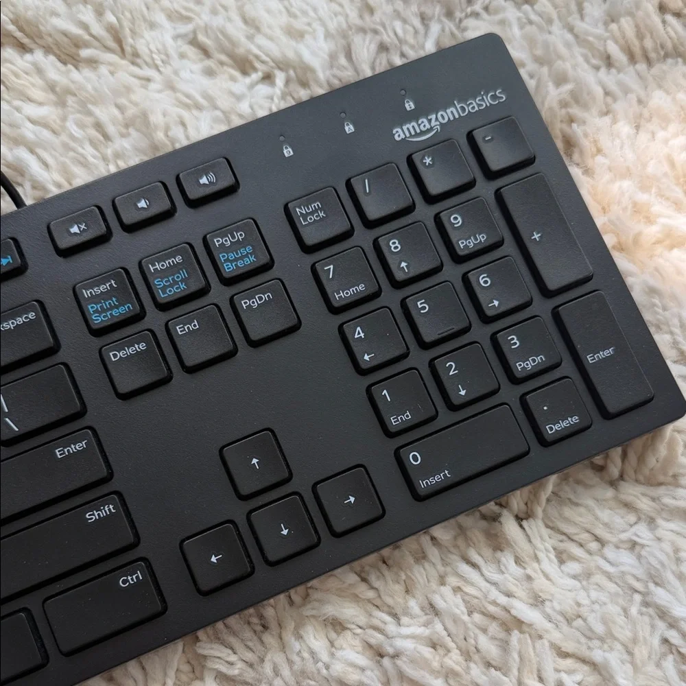 Black Wired USB Keyboard